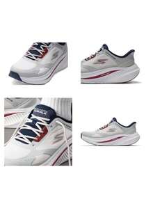 Skechers 男款 GO WALK MAX CUSHIONING ARCH FIT 健走鞋，休閒訓練跑步鞋，216351-WNV - 白色/海軍藍色 - 查看 6