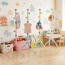 1pc Compact Freestanding Coat Rack, Cute Style 65 Inch (Height) Coat Rack - Mushroom Shaped Design, Eye-Catching Appearance, Strong Load-Bearing Capacity, Easy And Convenient Installation, Suitable For Dorms And Various Other Scenes - View 5