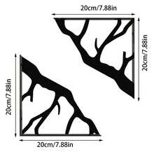 2pcs Branch-Shaped Metal Shelf Brackets, Creative L-Shaped Metal Support, Space-Saving Design, Wall-Mounted Installation (Drilling Required), Suitable For Kitchen, Bathroom, Living Room, Bedroom And Balcony Decoration And Practical Shelving - A - View 10