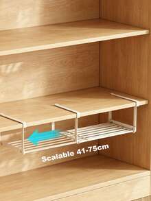 Multifunctional Adjustable Shoe Rack Storage Shelf, Telescopic Hanging Shoe Cabinet, Tiered Hanging Shoe Organizer, Closet Organizer, Space-Saving Storage Rack With Multiple Shelves, For Storing Shoes, Clothes, Towels And Other Items, Suitable For Bedroom, Bathroom And Living Room, Space-Saving Shoe Organizer - Multicolor - View 4