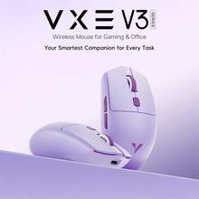 ATKGEAR ATK VXE Dragonfly V3 Wireless Mouse 6 Programmable Buttons Wired/2.4G/BT Mice With USB Receiver 300mAh Ergonomic Lightweight Portable Laptop Office Study Mouse - View 1