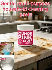 Gentle Multi-Purpose Cleaning Paste, Removes Heavy Kitchen Grease, Universal Pink Bucket Cleaning Powder - Solid State - View 1