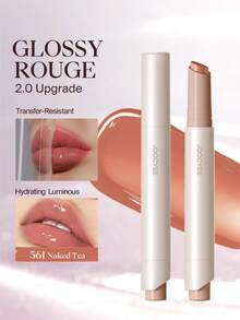 JOOCYEE Glossy Lipstick 2.0 Upgraded Version 561 Long-Lasting - 561Naked Tea - View 3