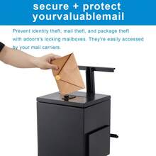 Techigher Parcel Delivery Box, Locking Mailbox With Combination Lock, Weatherproof Outdoor Parcel Drop Box For Packages And Letters, Rust-Resistant - Floor-standing - View 3