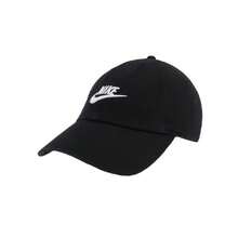 Nike 男女同款棒球帽字母微標Logo 棉 鴨舌帽情侶款黑色 - 黑色 - 查看 2