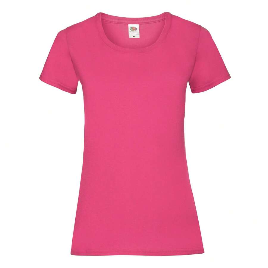 Fruit Of The Loom Womens/Ladies Lady Fit T-Shirt - Fuchsia - View 1