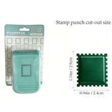 1pc 3D Embossed Paper Punch, Star, Square And Rectangle Stamp Decorative Edge Cutter, Manual DIY Paper Craft Punch, Suitable For Scrapbooking, Journaling, Card Making, Photos And Handmade Paper Crafts - Embossing - View 12
