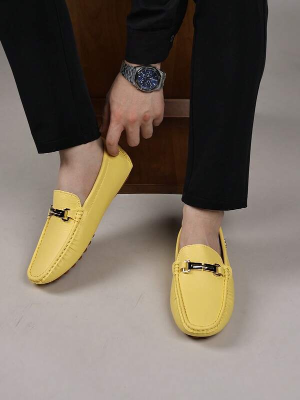 1 Pair Men's Loafers 2026 New Style Comfortable Slip-On Shoes, Plus Size 48 Men's Casual Driving Shoes, PU Leather Soft Sole Wear-Resistant Loafers, Father's Day Gift, Outdoor Walking Shoes