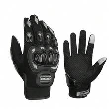 1 Pc Summer Motorcycle Glove Full Finger Gloves Motorcycle Riding Gloves Outdoor Sports Gloves Anti Fall And Off-Road Riding Equipment Unisex Rider Gift - Multicolor - View 13