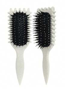 2035hairbrush 捲髮梳，捲度定義梳 - 防靜電尼龍造型梳，適用於捲髮，平滑並定義自然捲度，減少毛躁與斷裂，適合女性與男性 - 彩色 - 查看 32