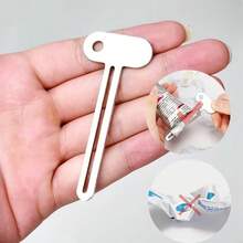 1/4件裝不鏽鋼牙膏擠壓器，堅固耐用，輕鬆擠出管內剩餘牙膏，緊湊設計節省檯面空間，保持浴室整潔，適合日常使用與送禮 - 多色 - 查看 1