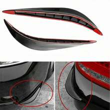 2pcs Universal Car Corner Anti-Scratch Strip, Car Body Anti-Collision Strip, Bumper Anti-Collision Rubber Decorative Trim For Front And Rear - A - View 1