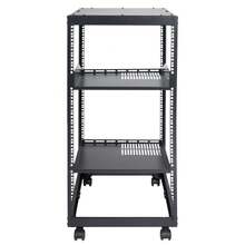 Rack de servidor de marco abierto de 20U, profundidad ajustable de 23"-40", rack de servidor de red 4 postes con ruedas, sostiene todos sus equipos de red de TI Módem enrutador de engranaje - 23"-40" - Ver 8