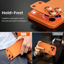 CASECOPS 1片橘色相機鏡頭保護貼膜適用於 iPhone 17 Pro Max/17 Pro，鏡頭友善，9H 硬度，耐刮，高解析度透明保護，無模糊，時尚裝飾，熱門女性手機配件 - 橘色 - 查看 6