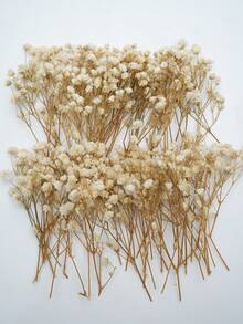 25/50/100/150/300pcs Mini Baby's Breath And Other Artificial Flowers - For Resin Mold Art And Handicrafts, Colorful Flower Bouquets For Hair Accessories, Wedding Wreaths, Table Flowers, Home Decor, Etc. - For Resin Mold Art And Handicrafts, Ivory White Flower Bouquets For Hair Accessories, Wedding Wreaths, Table Flowers And Home Decor. - Apricot - View 3