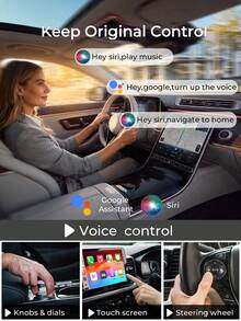 REMAX 2-In-1 Wireless CarPlay Adapter Compatible With Apple CarPlay And Android Auto; Mini Size; Plug And Play; CarPlay Wireless Adapter Compatible With IPhone IOS 6+, Android 11+, Fast And Stable Connection; Car Accessories, Ultra Practical Car Supplies - M26 - View 7