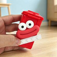 1 buah Tempat Sampah Multifungsi Dekoratif Bentuk Bibir Sosis Lucu Bermata Besar untuk Meja Rumah, Organizer Berbentuk Hewan Lucu, Hadiah Sempurna untuk Kantor, Kamar Tidur, Ruang Tamu, dan Semua Musim - Ember Mulut Besar - View 5