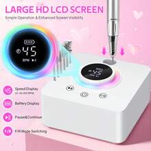 DianaBeauty Professional 45,000 RPM Electric Portable Nail Drill With Base, Rechargeable, Low Noise, Suitable For Nail Salons - Multicolor - View 3