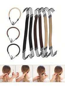 30 piezas/10 piezas/5 piezas Lazos elásticos para cola de caballo - Lazos de goma resistentes que sujetan firmemente tu cola de caballo, con doble ranura, accesorios para el peinado de moños de peluca, accesorios para el cabello, accesorios de belleza, accesorios para el cabello rizado, accesorios para el cabello de mujer, herramientas para el cabello, otoño, viaje, accesorios para mujeres, cosas para el cabello, otoño, accesorios para el cabello, accesorios para el cabello de mujer, viaje, accesorios para el cabello, accesorios para mujeres, accesorio para el cabello, accesorios para el cabello de mujer, herramientas para el cabello, cosas para el cabello, cosas, accesorios de belleza, regalos, viaje, regalos para mujeres, cosas para el cabello, regalos de Navidad, accesorios esenciales para playa y vacaciones de verano, vacaciones, festival, cumpleaños - Multicolor - Ver 2