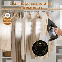SUPERLEX 8-In-1 LED Screen Cordless Steam Iron With Ceramic Soleplate, 3200W Fast Heating, 320ML Large Water Tank, Anti-Scale & Anti-Drip. Supports Dry Ironing, Spray, Steam, Air Ironing; 2.1m Visible Range, Clear Indicator & Powerful Steam, Ideal For Home An - View 2
