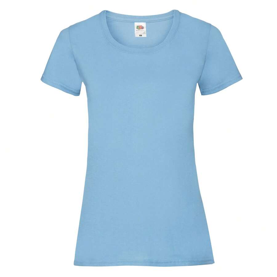 Fruit Of The Loom Womens/Ladies Lady Fit T-Shirt - Sky Blue - View 1
