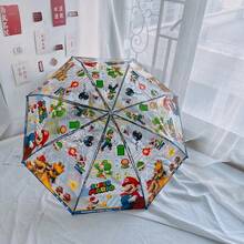 Paraguas Clásico Estampado, Adecuado para Protección Diaria contra la Lluvia y Combinación para Viajes al Aire Libre - Multicolor - Ver 2