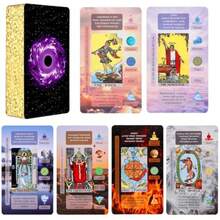 Occult & Divination 1Set Tarot Cards With Meanings, Beginner Learning Training Deck With Message - Easy Reading Fortune Telling Game, Classic Tarot For Beginners - As Pic - View 9