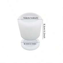 2pcs/Set Molde de silicona para frasco de vela con tapa, Molde de caja de almacenamiento de silicona trapezoidal (Para fundición de yeso, resina, hormigón, cemento), Molde de maceta de suculentas de silicona (Para manualidades DIY, decoración del hogar) - molde de silicona - Ver 7