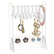 1pc Transparent Acrylic Jewelry Display Rack, Earring Holder, Necklace Organizer, Jewelry Storage Hanging Rack - Clear - View 1