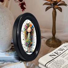 3D Flat - 1 3D Vintage Style Picture Frame Wall Decor, Lakeside Ballet Rabbit Design (Size 4.16 X 5.25 Inches), Photo Transfer, Suitable For Living Room, Bedroom, Kitchen Or Farmhouse Home Decor, No Drilling Required - 20 - View 5