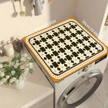 1pc Symmetrical Design Diatomaceous Earth Drying Mat, Non-Slip Heat-Resistant Absorbent Pad, Suitable For Kitchen Countertop, Coffee Machine, Tableware, Home Cafe Bar Party Decor Placemat Gift - Multicolor - View 12