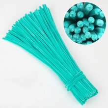 100 / 300 / 600 piezas Limpiapipas azules, 6 limpiapipas azules surtidos, limpiapipas para manualidades navideñas, tallos de chenilla para proyectos de manualidades DIY - Azul - Ver 11