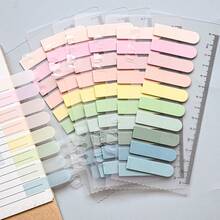 6 Types, 1 Pack, Total 1200 Sheets, 200 Sheets Per Type, Ultra-Thin Waterproof Transparent Label Stickers, Suitable For Textbook Pages, Office Meeting Marking, Index Tabs, File Guide Labels, PET Plastic Material, Record Stickers - one-size - View 9