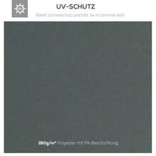 Replacement Roof For 3x3m Metal Gazebo, Garden Gazebo, Party Tent, Garden Tent, In Anthracite Grey Polyester - Grey - View 5