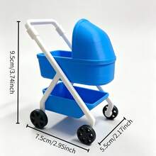 1 chiếc xe đẩy em bé mini tỉ lệ 1:12 cho nhà búp bê, xe nôi em bé mini mô hình chân thực, phụ kiện sưu tầm và quà tặng lễ hội hoàn hảo - Nhiều màu - Xem 10