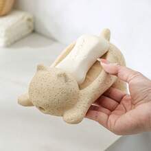 Resin Soap Holder With Drainage Holes Cute Cat Shaped Soap Dish Cat Soap Holder Bathroom Accessories Bathroom Organization Funny Gifts Cute Home Decor Cat Soap Dish Gift - 1pc - View 11