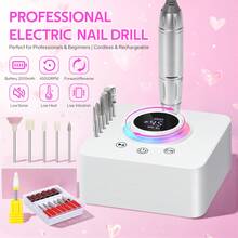 DianaBeauty Professional 45,000 RPM Electric Portable Nail Drill With Base, Rechargeable, Low Noise, Suitable For Nail Salons - Multicolor - View 2