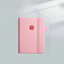 A7 Notebook, Pocket Notepad, Pages, Portable Notebook, Timetable Planner, Notebook For Students, Office And Home - Pink - View 1