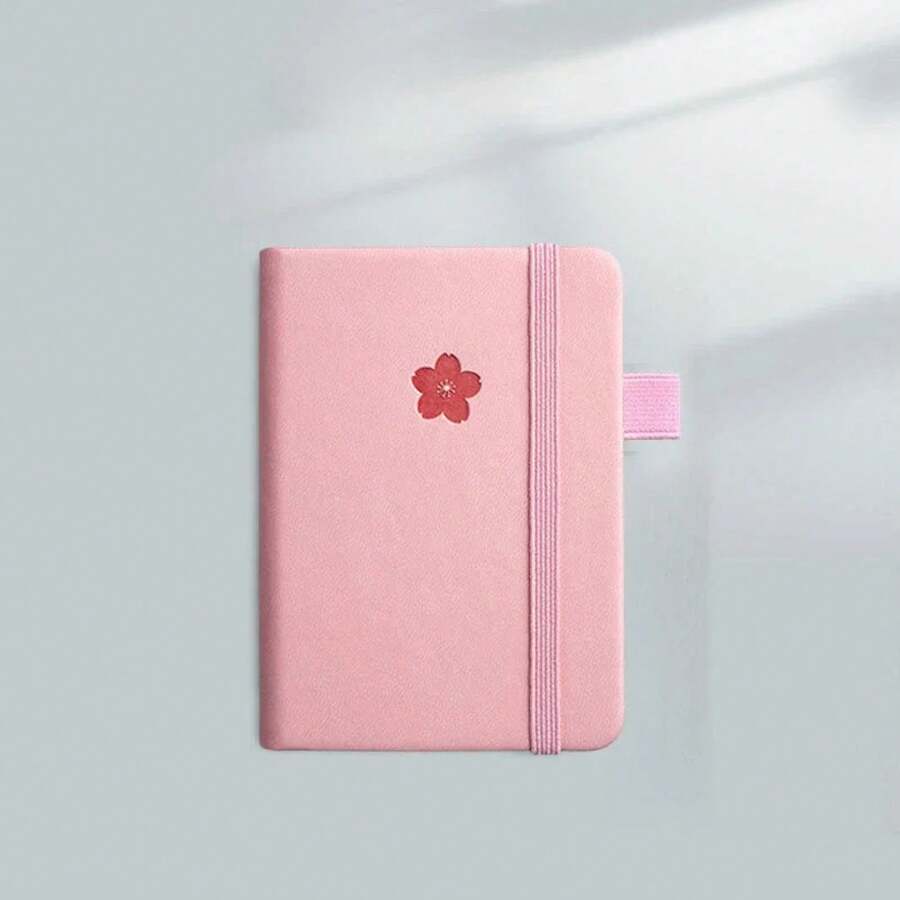 A7 Notebook, Pocket Notepad, Pages, Portable Notebook, Timetable Planner, Notebook For Students, Office And Home - Pink - View 1