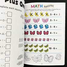 1Pc Addition Subtraction Within 10 Suitable For Children Aged 3-8 Oral Arithmetic Workbook, Preschool Mathematics Workbook, Formula Decomposition Calculation Book, Fun Arithmetic Problem Book - Multicolor - View 8