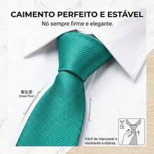A Matte Twill Tie, A Versatile Tie Suitable For Work, Interviews, And Weddings. - 薄荷綠 - 查看 5