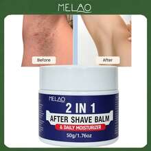 MELAO 2合1 鬍後舒緩乳 & 日常保濕霜 50g/1.76oz，舒緩刮鬍刺激，男士保濕修復鬍後霜 - 50g - 查看 1