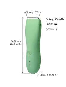 Recortadora de vello corporal eléctrica para mujer, afeitadora de bikini recargable por USB sin dolor, depiladora para mujer impermeable IPX6, adecuada para axilas, piernas, rostro y áreas íntimas, herramienta de cuidado personal portátil, uso diario en el hogar - Modelo actualizado - Ver 4
