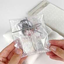 100/200/300/400個白色蕾絲網格自黏式珠寶禮品袋，適用於生日、婚禮新娘禮品袋、派對伴手禮、珠寶收納 - 包裝袋 - 查看 6