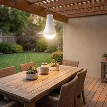 1PC 7W Removable Solar-Powered Hanging LED Bulb With Remote Control, Rechargeable Portable LED Light Suitable For Home Gardens, Patios, Chicken Coops, Camping, Power Outages, And More; Can Also Function As An SOS Signal Light. - Portable Solar Lights - View 13