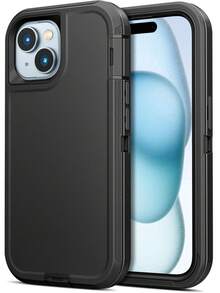 1 個 (黑色+黑色) 相容於 Galaxy 重型防摔 全身防護 堅固防震 防塵 耐用 3合1 手機保護殼 - 黑色+黑色 - 查看 2
