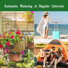 Angle Adjustable Solar Panel Timed Drip Irrigation Kit 1500mAh Battery Programmable Watering Cycles Water Saving Auto Irrigation Set For Balcony Backyard Vacation Plant Care - A - View 9