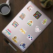 120Pcs Cartoon PARA Graffiti Stationery Stickers Decorative Aesthetics Stickers Vinyl Waterproof For Laptop Phone Car Skateboard Water Bottles Scrapbooking Computer Journaling School Supplies - A - View 5