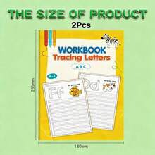 26 Alphabet Uppercase & Lowercase English Tracing Book For Elementary Students, Pen Control Training, Preschool To Primary Transition, Handwriting Practice Workbook, Sketchbook - Alphabet Workbook - Fish - View 13