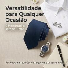 A Matte Twill Tie, A Versatile Tie Suitable For Work, Interviews, And Weddings. - 藏蓝色 - 查看 6